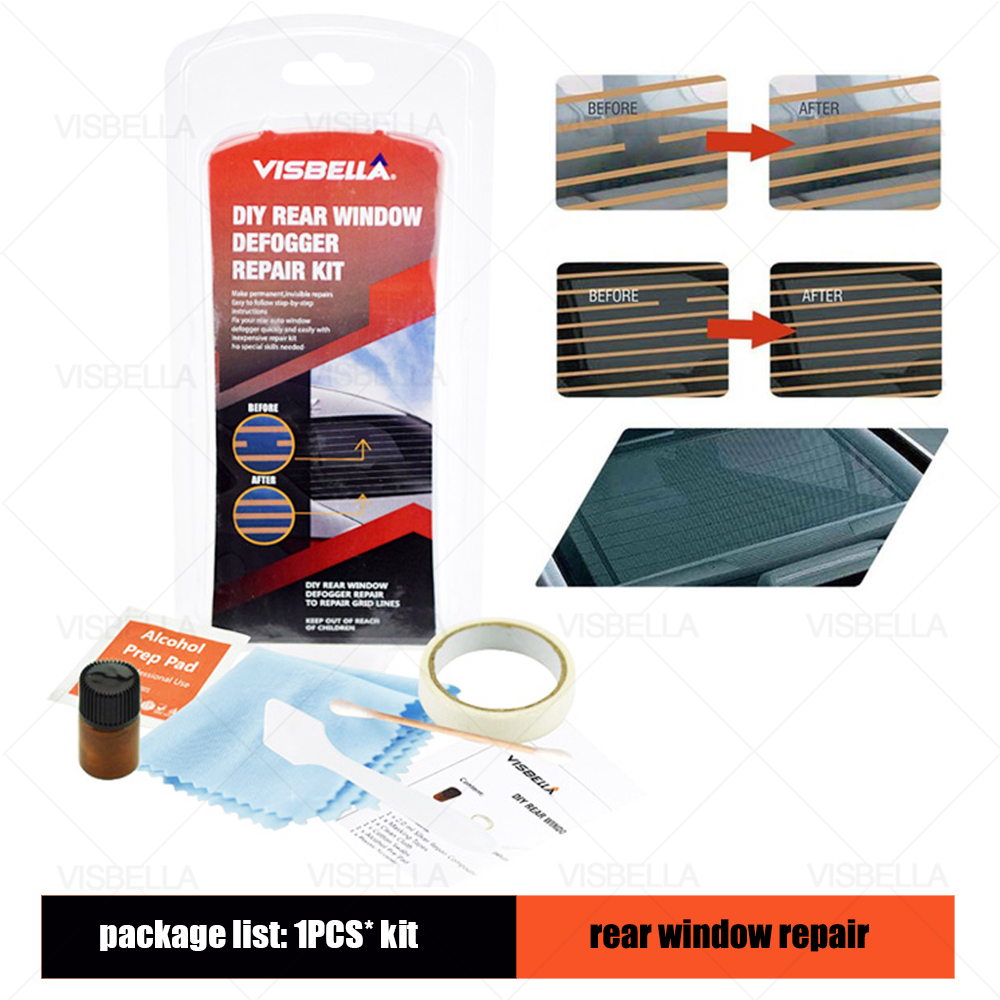 DIY Rear Window Defogger Repair Kit for Car Scratches Broken Grid Lines Conduct Electricity Easily Hand Tool Sets: Default Title