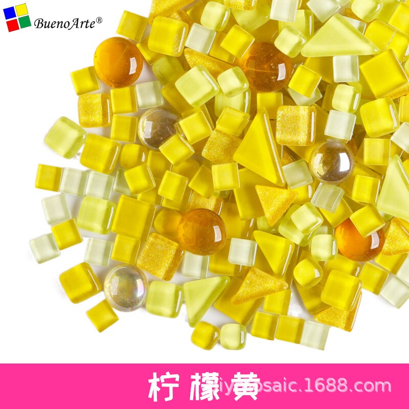 Mosaic DIY Material Irregular Small Particle Color Decal Crystal Glass Tile Small Patch Glass Mirror Mosaic Tiles: 16