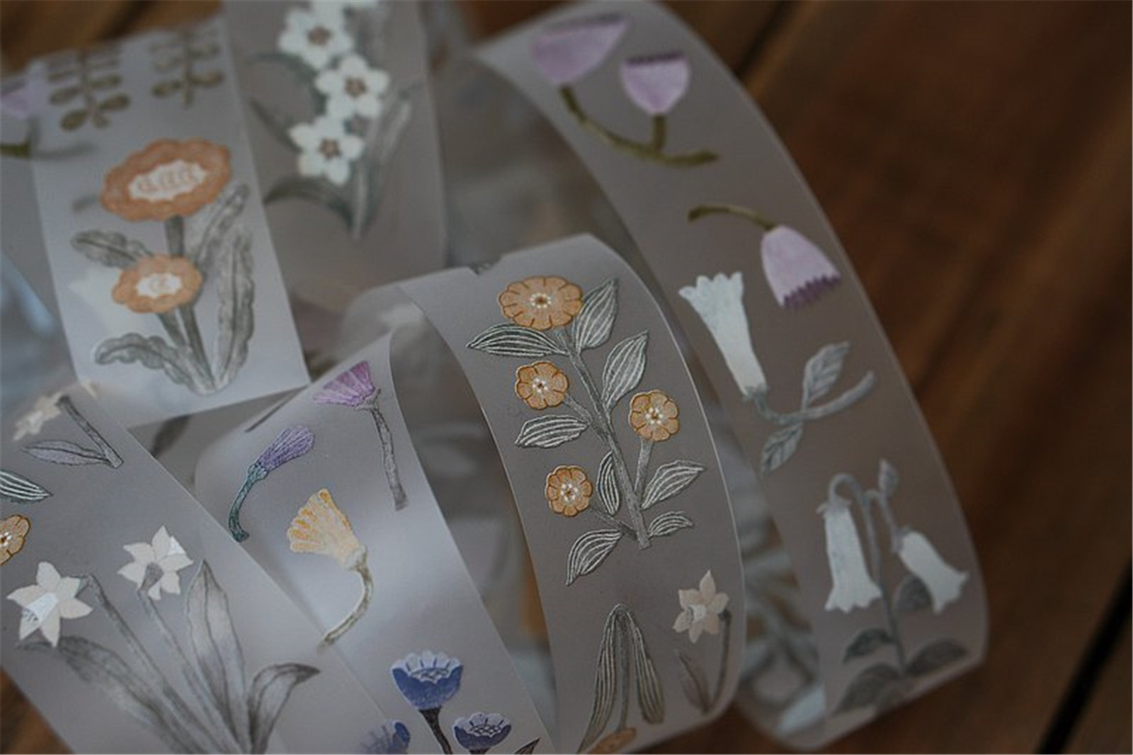 1 bucle de hiedra, nieve, árbol de limón Vintage, granja, bosque, chica, Washi, cinta PET para hacer tarjetas, bricolaje, Plan de álbum de recortes, pegatina decorativa: Amarillo claro