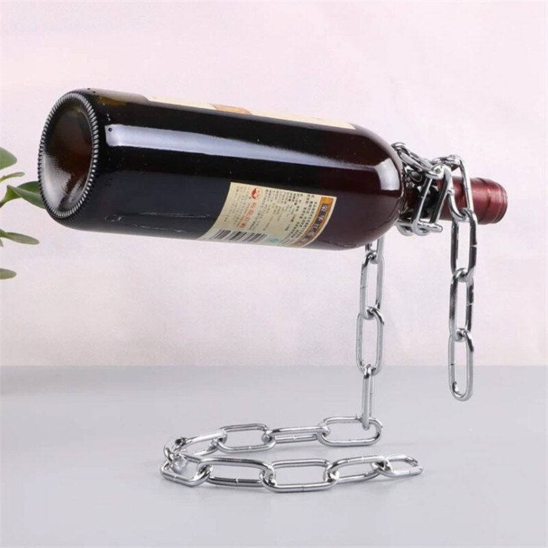 Metal art én flaske vinreoler flaskeholder display stand hylder køkken spisestue kælder bar dekorativ