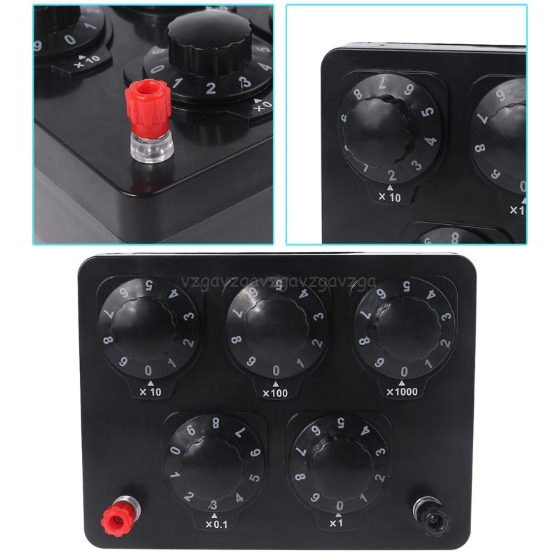 0-9999.9 om rezystor zmiennoprądowy rezystor dekadowy sprzęt eksperymentalny robić pola oporu fizycznego S05 19 Dropship