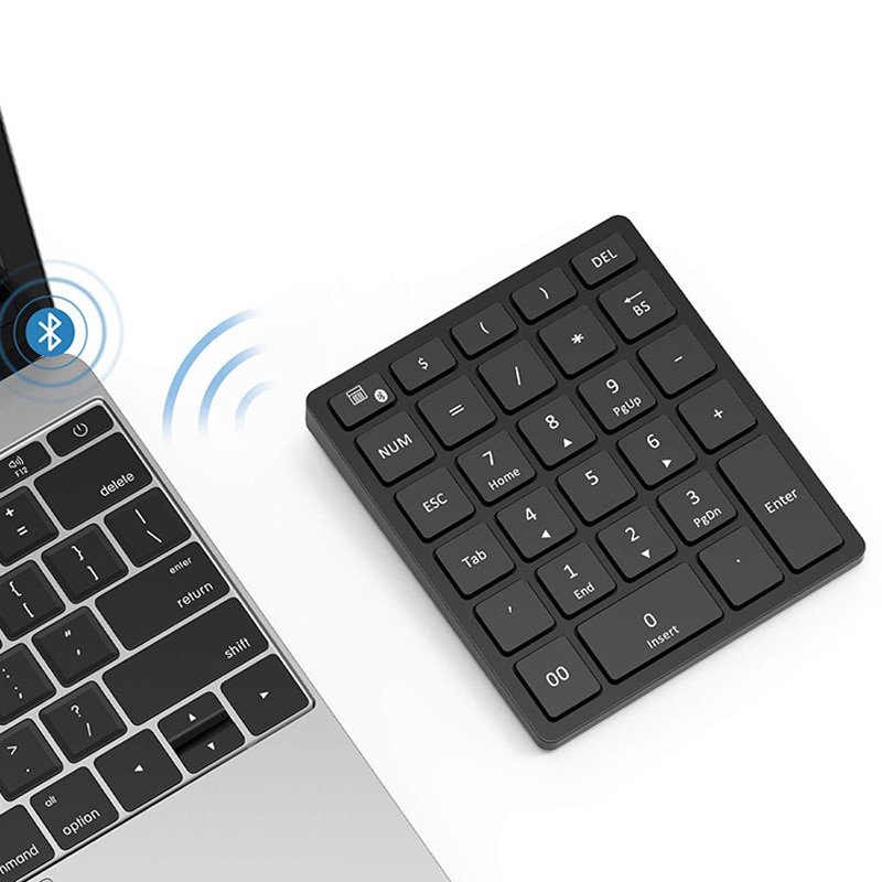 TANSOOM Bluetooth numeric keypad 28keys for Tablet Laptop Notebook PC Desktop for ios windows7/8/9/10