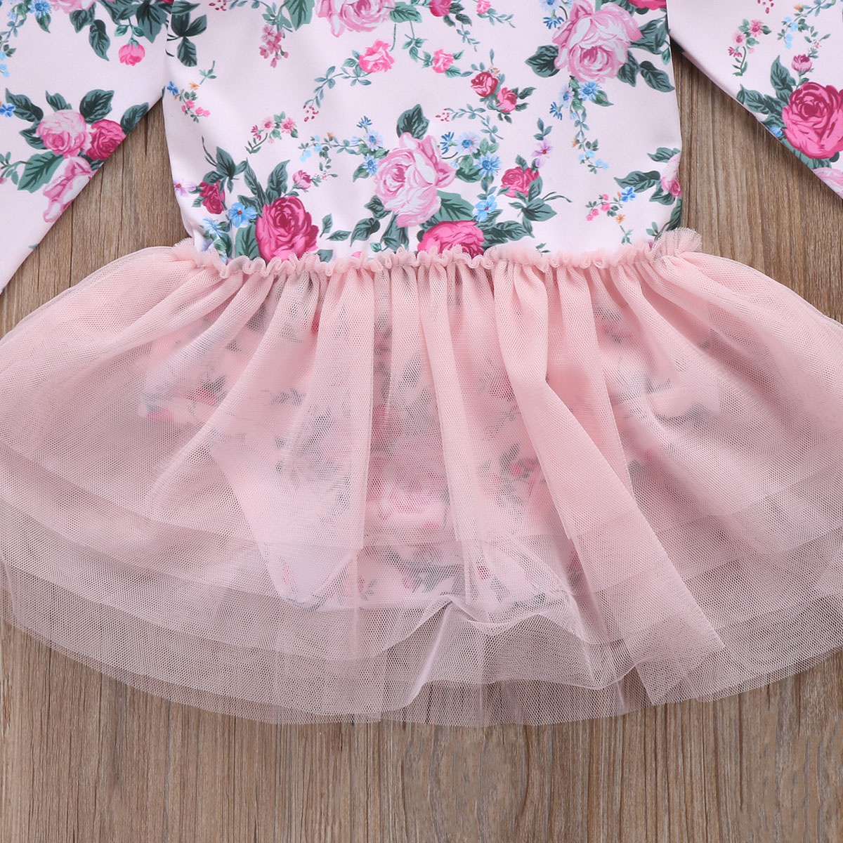 Nyfødt smålåve baby jente klær sett med blomster fluermer tutu blondekjole klær + pannebånd antrekk klær sett