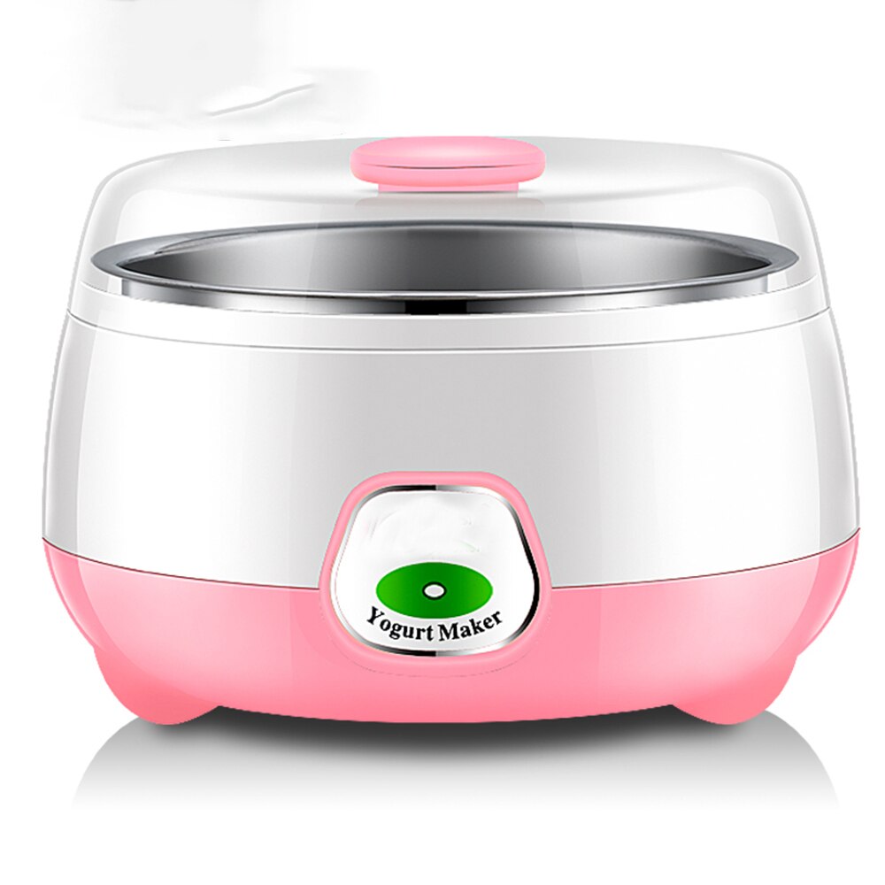 Yuewo automatisk elektrisk yoghurtmaskine 0.8l rustfrit stål liner beholder natto ris vin fermenter diy leben yoghurt maskine