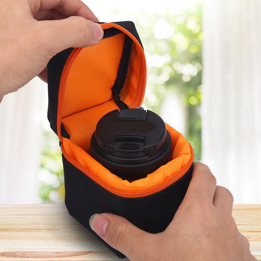 7Mm Dikke Gewatteerde Camera Lens Tas Schokbestendig Duurzaam Soft Camera Lens Beschermhoes Bag Case Voor Dslr Camera Lens