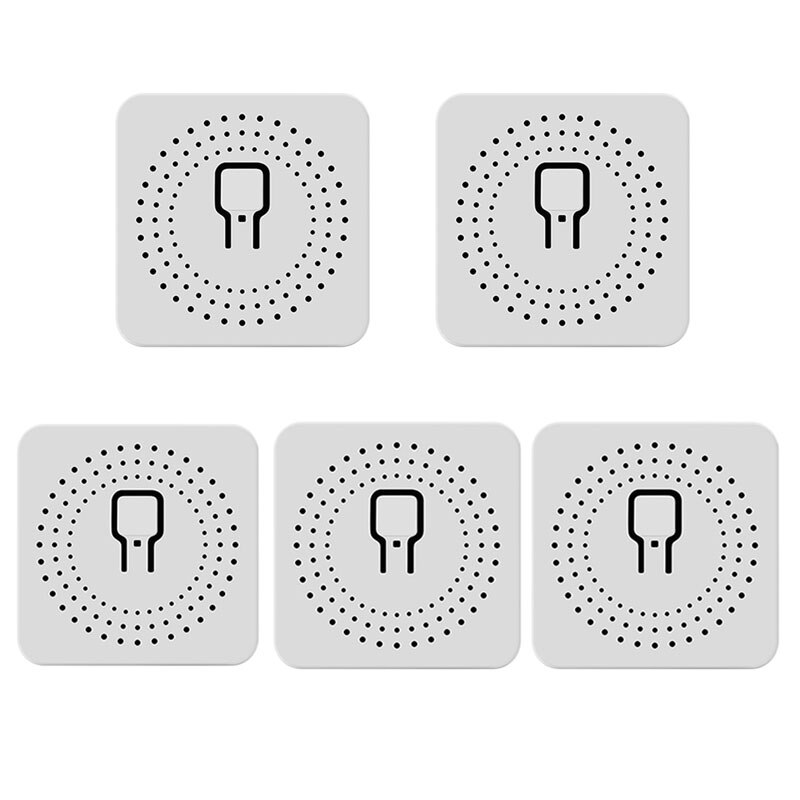 10A/16A Tuya Wifi Schakelaar Relais Breaker Module Automatisering Smart Verlichting Google Home Alexa Afstandsbediening App Timer smartlife: 5piece 10A