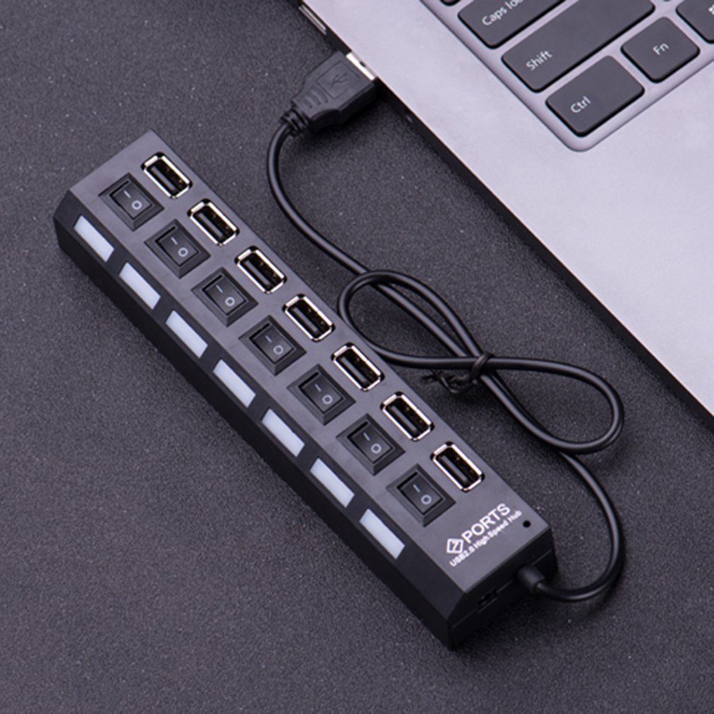 USB 3.0 HUB 2.0 HUB Multi USB Splitter 7 Port Expander Multiple USB 3 Hub with Power Adapter USB3.0 Hub with Switch /