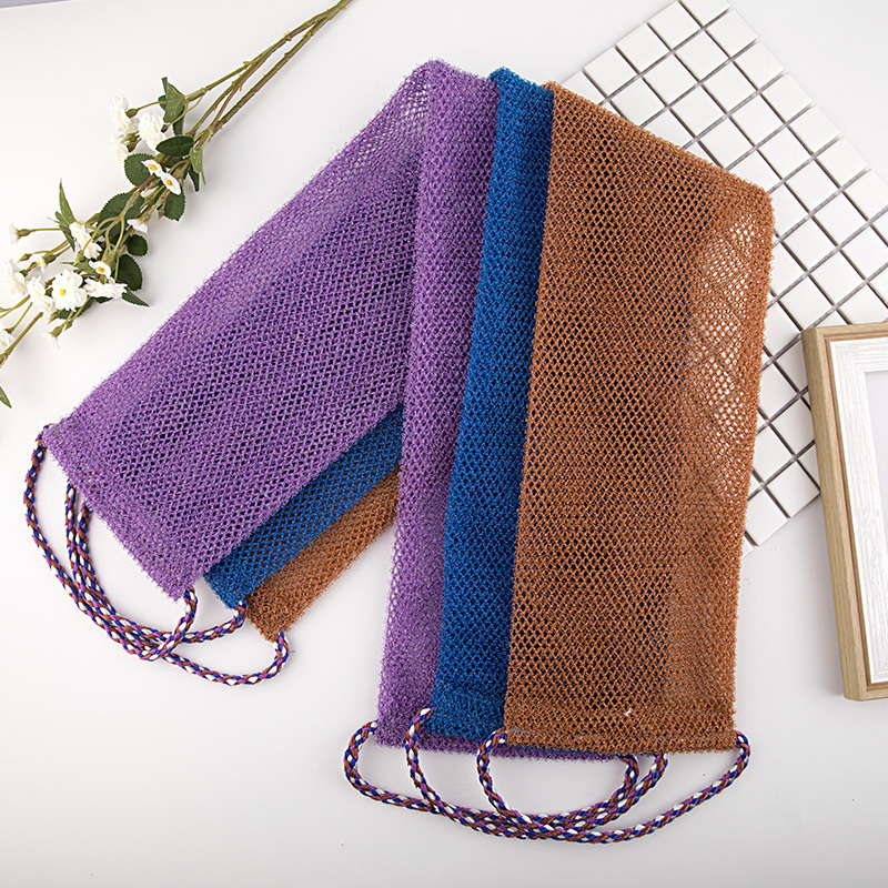 African Bath Sponge Net Fourdrinier Bath Sponge Exfoliating Body Back Shower Scrub For Smoother Skin Bath Towel