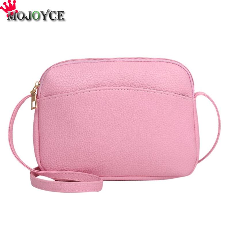 Vrouwen Pu Lederen Messenger Handtassen Shell Schouder Crossbody Bag Solid Kleine Tassen Voor Vrouwen Sac A Main Dames Hand tas: Pink