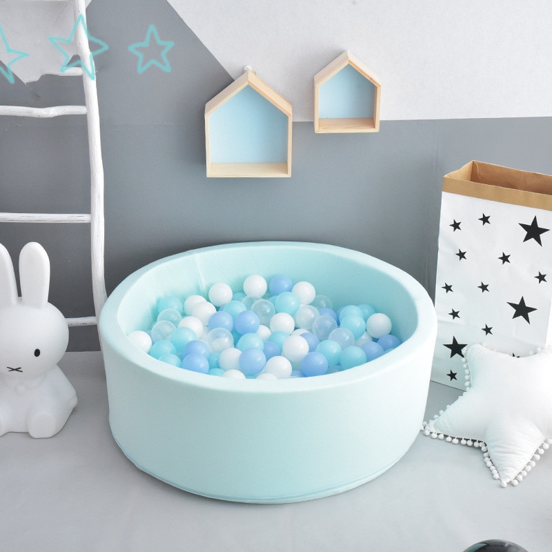 Happymaty Round Play Pool Baby Ball Pit Infant Ocean Ball Pool Funny Playground Indoor Games Dry Pool Children's Room Decoration