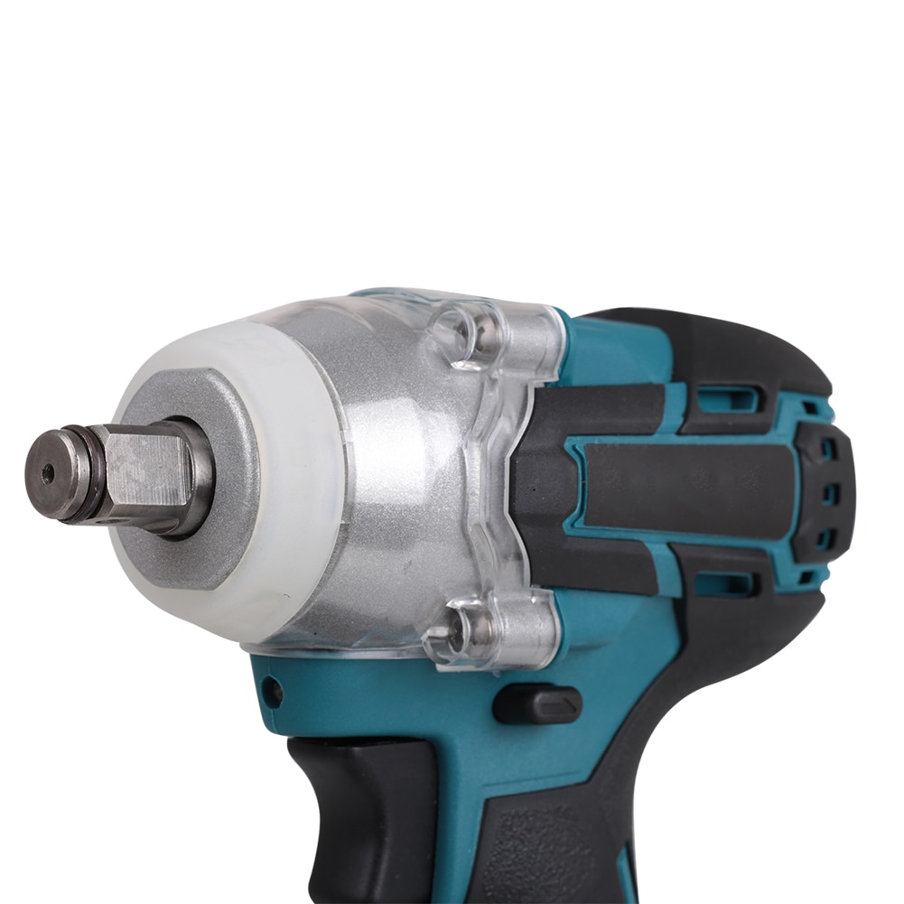 Electric Brushless Impact Wrench Rechargeable 1/2 Socket Wrench Power Tool Ribbon Battery Tungsten Steel Shaft 520NM Torque