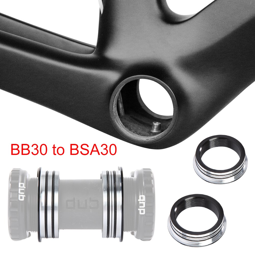 2pcs/set Bottom Bracket Adapters BB30 To BSA Converter Aluminum Alloy Supplies