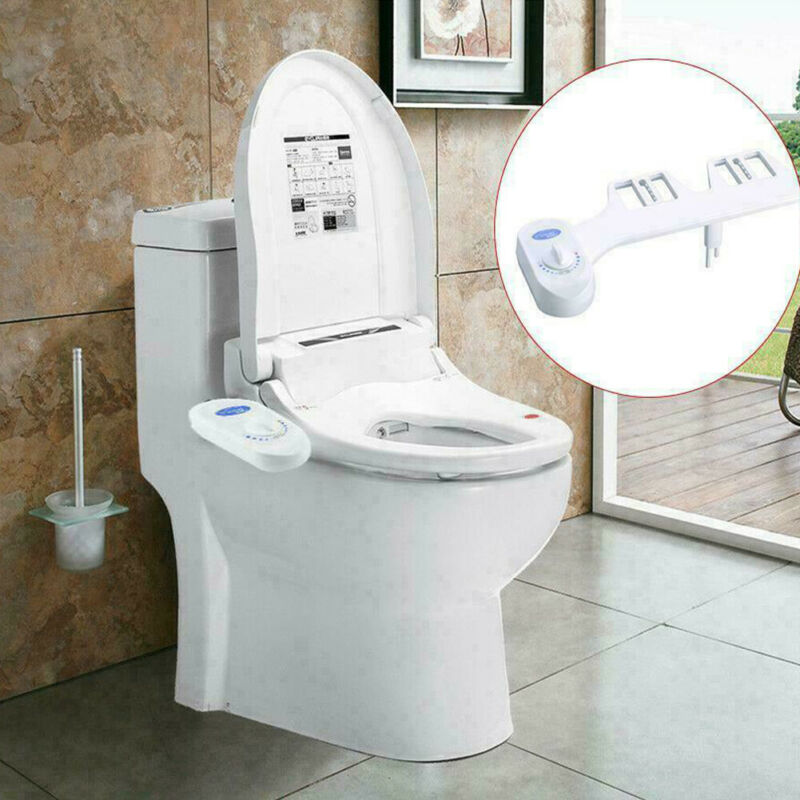 Dobbelte dyser ferskvandssprøjte mekanisk bidet toilet sæde fastgørelse hygiejnisk