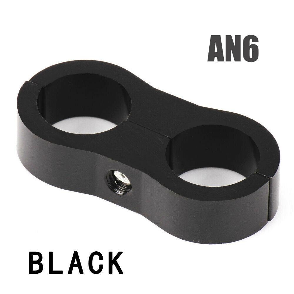 1pc an4/an6/an8/an10 slange separator klemmefitting gas/olie/brændstofledning slange endefitting;: An6 sorte