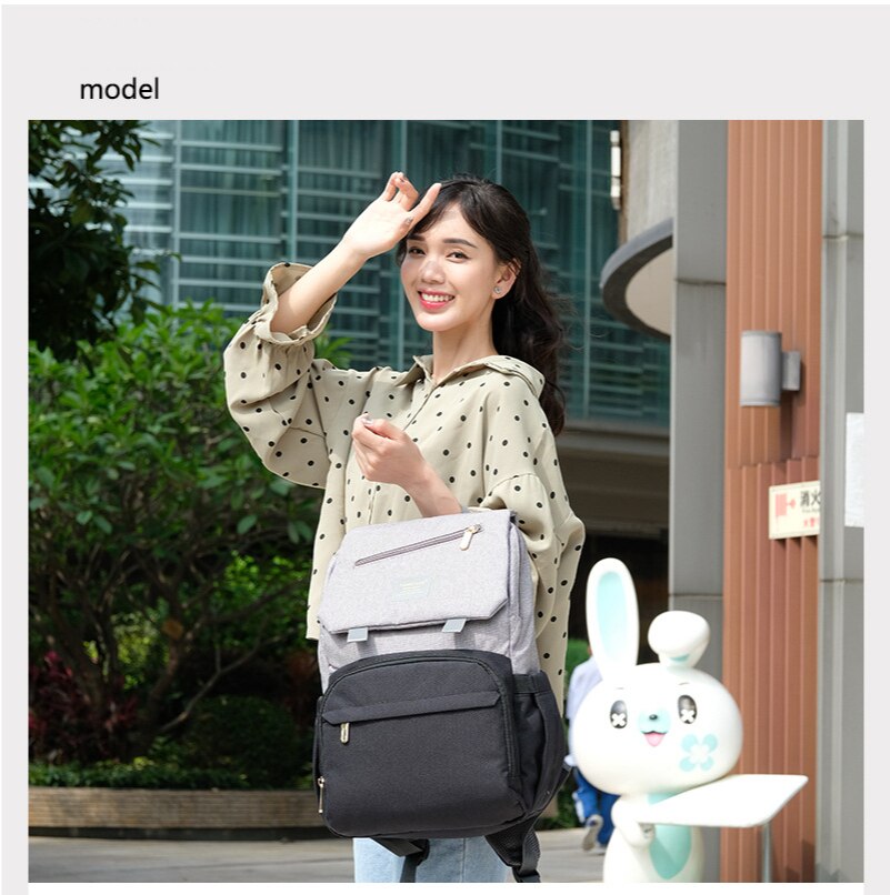 Mochila GRANDE para pañales de viaje, bolso para cambiador de bebé Mon, bolsa de pañales de enfermera para cochecito, mochila de maternidad, organizador de cochecito