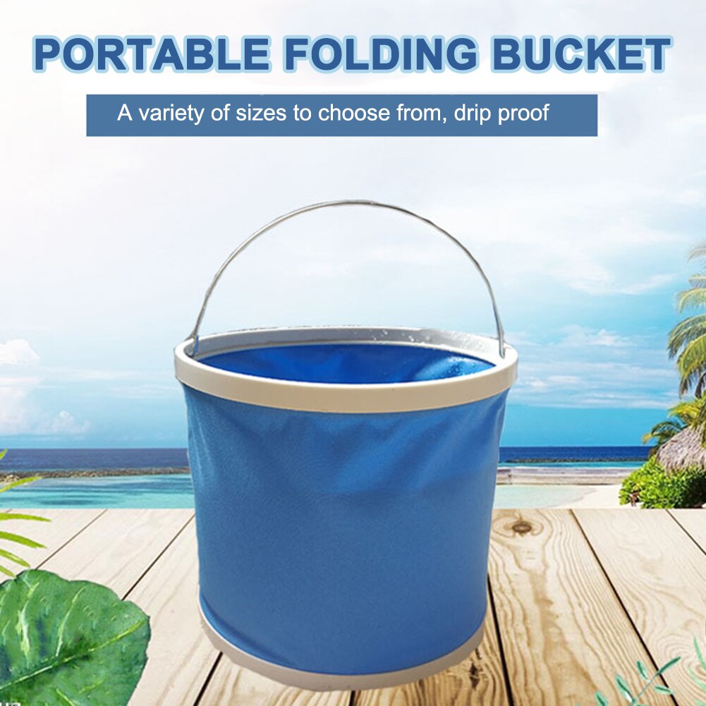 Portable Water Bucket Foldable Outdoor Travel Camping Hiking Fishing Water Storage Container Drinking Picnic Barrel