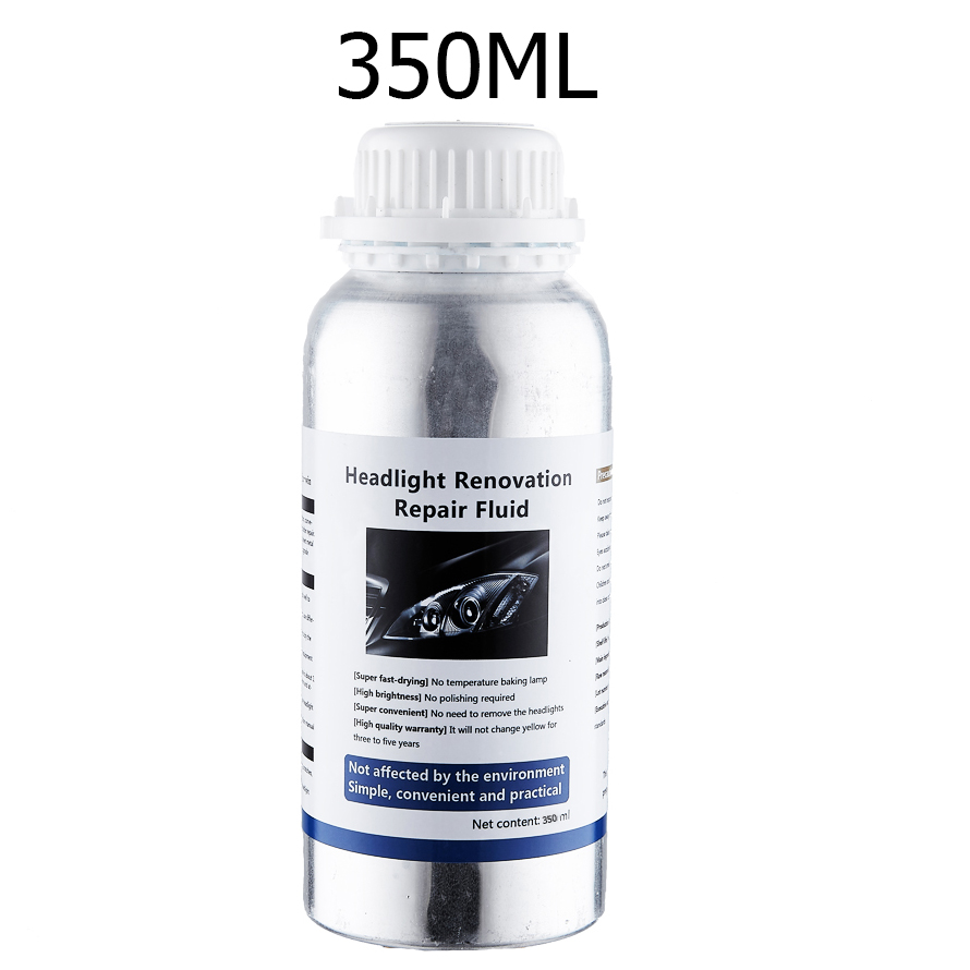 Car Headlight Repair Liquid Car Headlamp Renovation Restoration Cleaning Car Headlight Liquid Polymer Polish Auto Part headlight: Orange