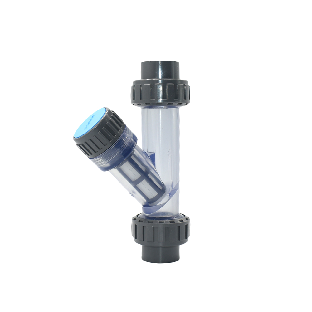 20/25/32/40/50/63mm Farm Garden Water Filter Screen Irrigation Filter Transparent Plastic Tube Quick Coupler