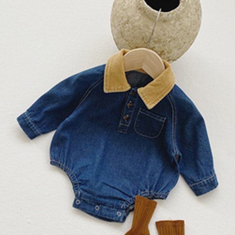 MILANCEL-ropa de primavera para bebé, monos para niño pequeño, Mono vaquero infantil, para niño pequeño de una pieza,