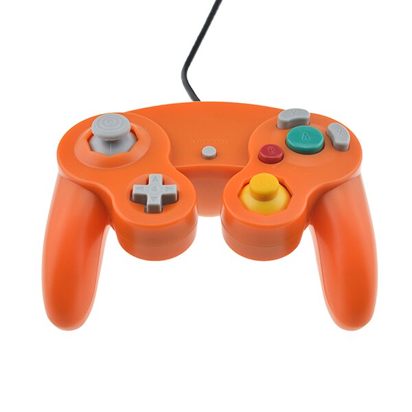 1pcs GC controller Voor GameCube Console voor Wii Console Voor Nitendo Bedrade Controller met Wii GC Poort: orange