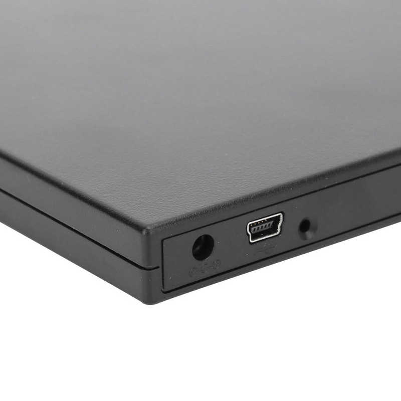 External CD DVD Drive 9.5mm Optical Drive Case External Hard Box Computer Laptop Storage Kit for PC Laptop Desktop(Black)