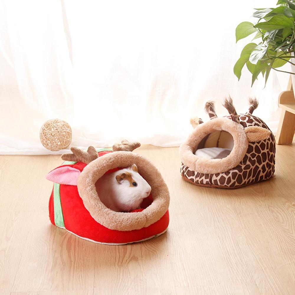 Blødt marsvinehus sengebur til hamster minidyr mus rottered hamsterhus små kæledyr produkt