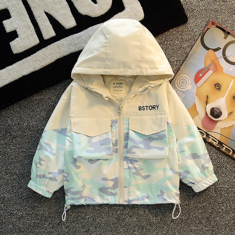 Boys Spring Jacket Children's Camouflage Jacket Spring and Autumn Brand Children's Clothing