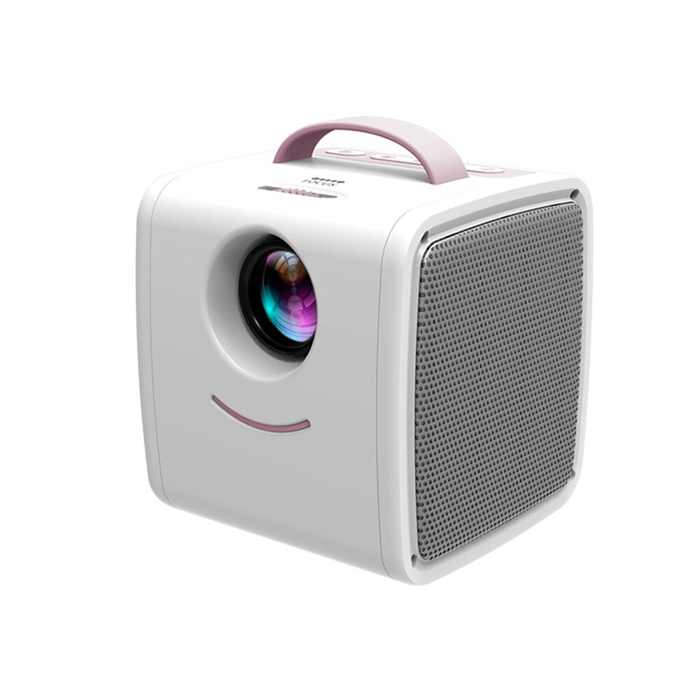 Q2 Mini Draagbare Kinderen Projector Met 30 Lumen Uitgerust Met Meerdere Poorten Te Gebruiken Home Theater Geschikt Voor video: PINK / ons aansluiten