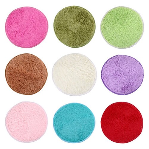 Tapis de Yoga rond en peluche solide et antidérapant, 40x40cm, pour la salle de bain et la chambre à coucher, décor de maison