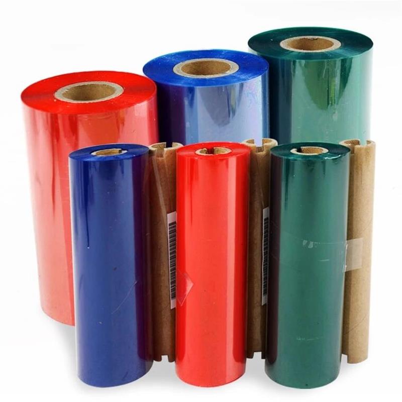 Premium Wax Ribbon, Thermal Transfer Ink Film Ribbon, full range, Scratch resistance for Zebra Compatible Label Printer: Red 110x300m 1 inch