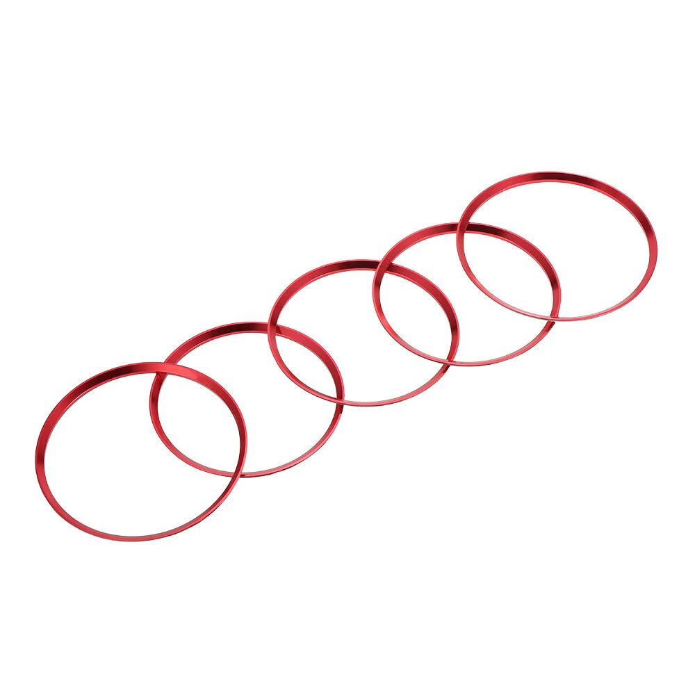 Rood 5 stuks luchtrooster uitlaat ring afdekkingen rood voor mercedes/benz gla cla 180 200 voor mercedes voor mercedes/benz