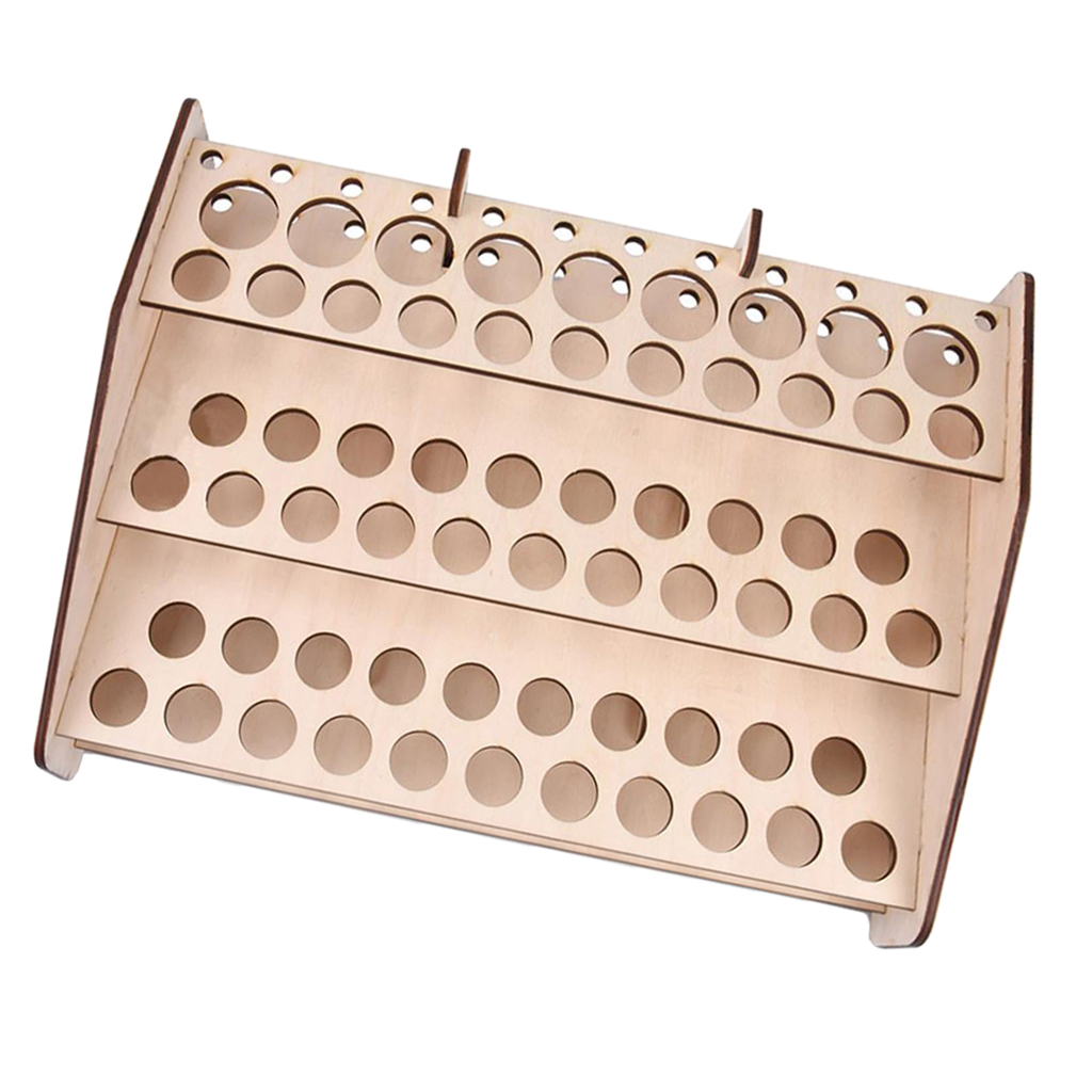 Wooden Paint Bottle Storage Rack Modular Pigment Stand Holder Hobby Parts Organizer Tools for 74 Pots Acrylic Paint Hobby Brush