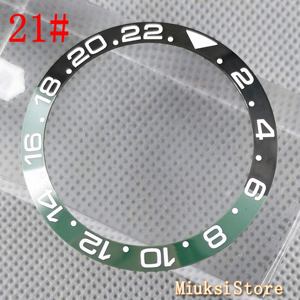 38mm gmt keramiikkakehys titaanikellojen kehykset sopivat automaattiseen mekaaniseen kelloon 40mm miesten kellon kehystä: 21
