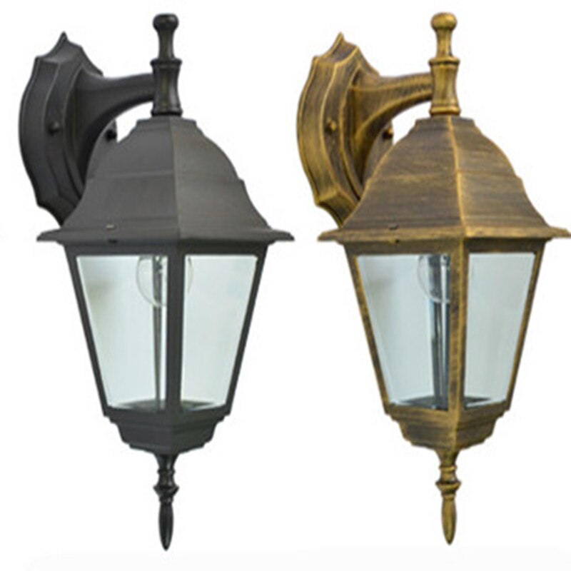 Vattentät amerikansk led vägg veranda lampor utomhus trädgård gata villa lampa gång balkong korridor vintage krans dekor