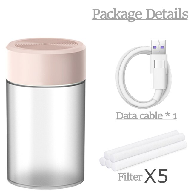 260ML Mini Portable Cool Mist Ultrasonic Air Humidifier Desk USB Cup Aromatherapy Sprayer Car Mist Maker Air Purifier: P5