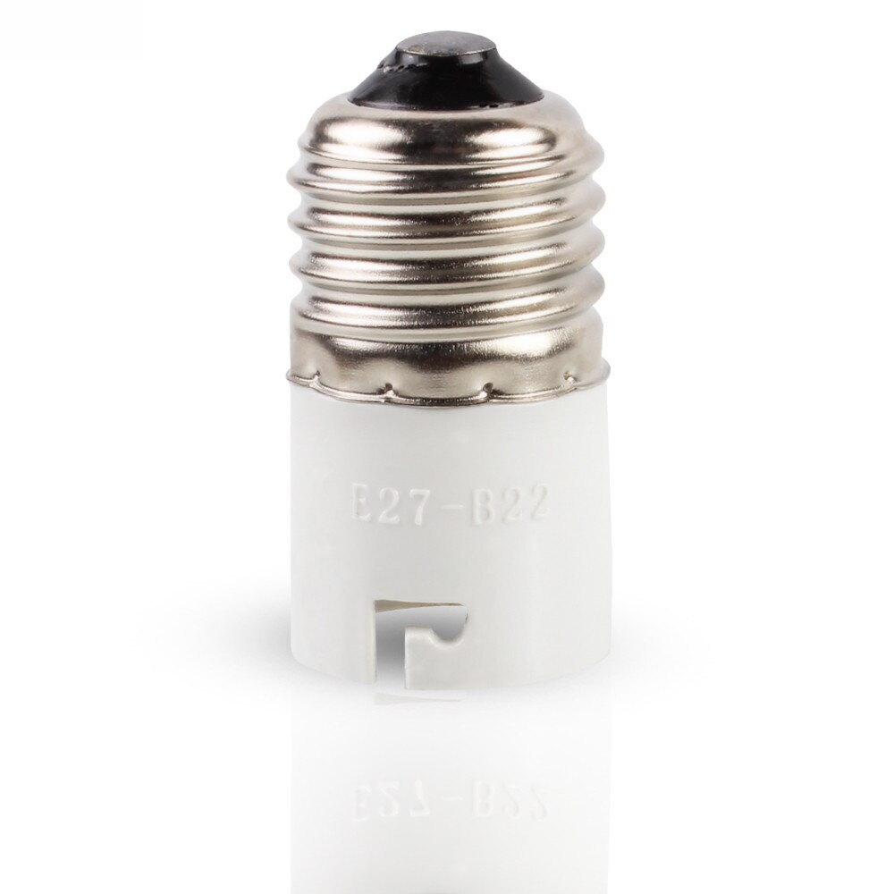 10x E27 para B22 LED Lâmpada Luz Lâmpadas Conversor Adaptador Feminino Titulares Baioneta 250 V 500 W Plástico