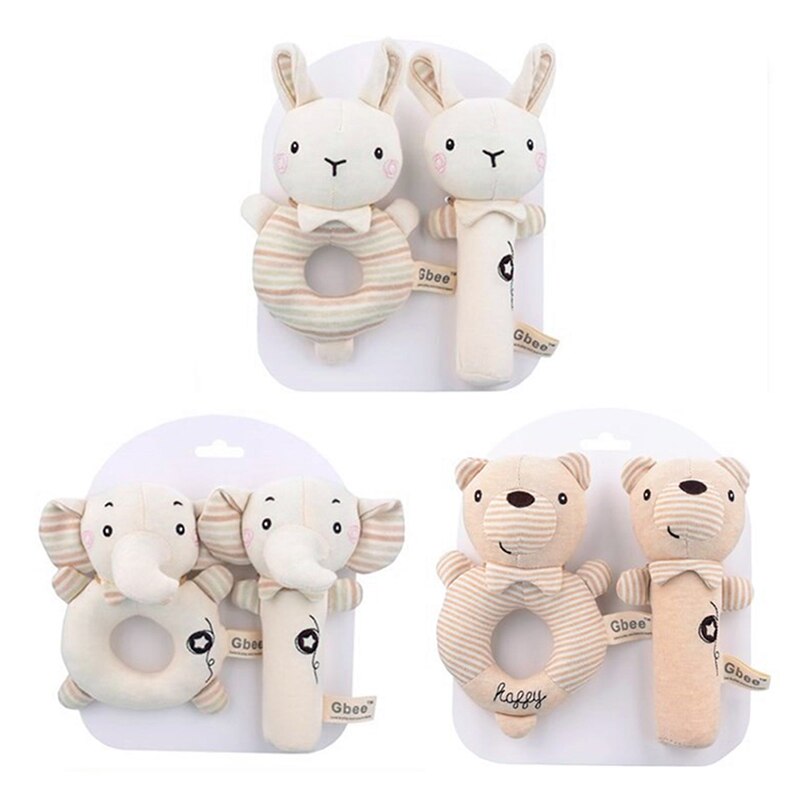 1Pc Baby Rasseln Weiche Karikatur Nette Plüsch Ebene Rasseln Spielzeug Art Pädagogisches Handbells Weiche Kleinkind Baby Komfort Spielzeug