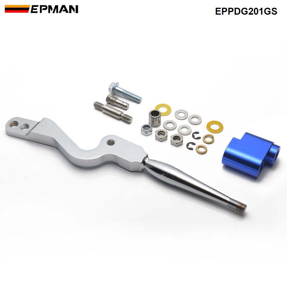 EPMAN-recambio de palanca de cambios rápida de tiro corto, de aluminio, JDM, para Mitsubishi Eclipse GSX, GST, GS, DSM, RS, EPPDG201GS: Azul