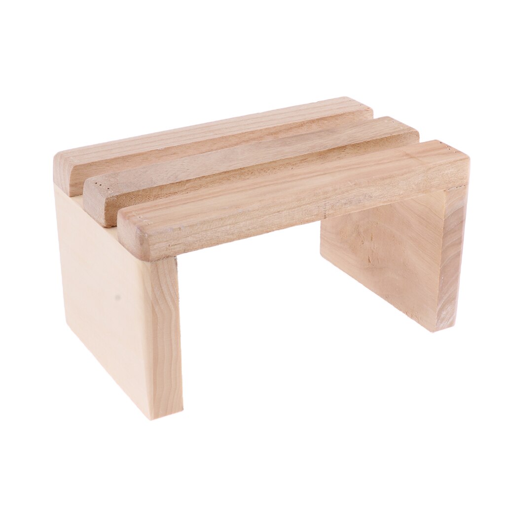 2 Stuks Hout Voet Stap Kruk Platform Voor Voeten Spa Bad Vat Emmer Wastafel Bad Toiletbril Onder Bureau 20.4x12.4x11cm
