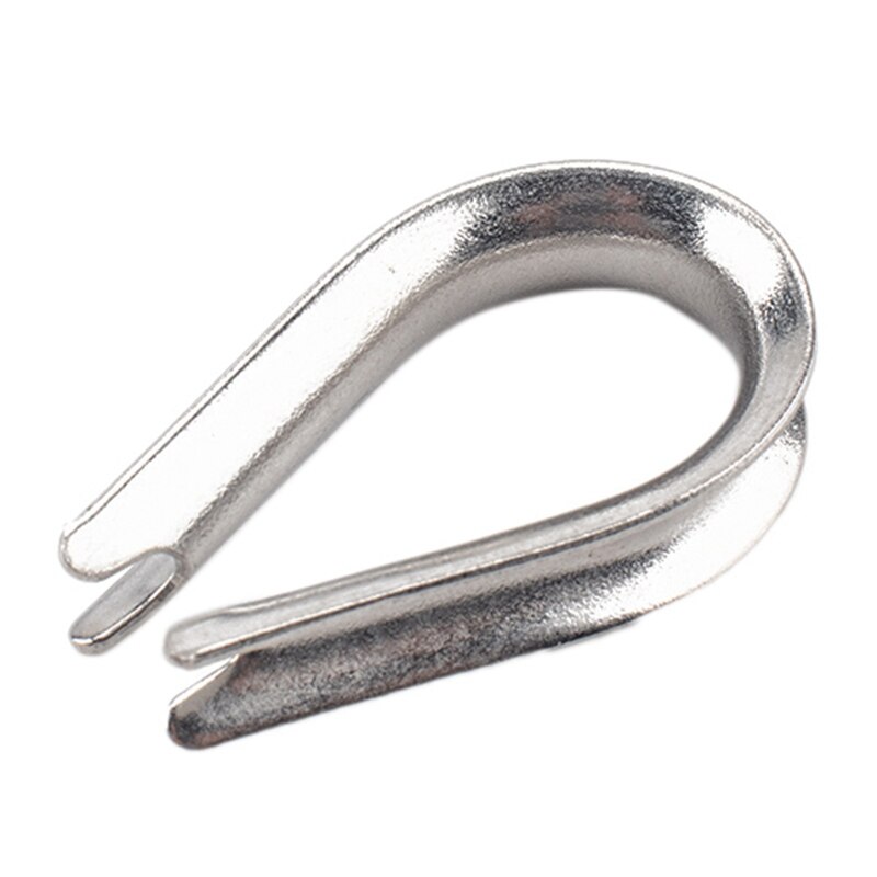 GTBL 100 Pieces Cable Thimbles Wire Rope Thimbles M1.5 304 Stainless Steel Thimble Diameter Wire Rope Cable Thimbles Rigging