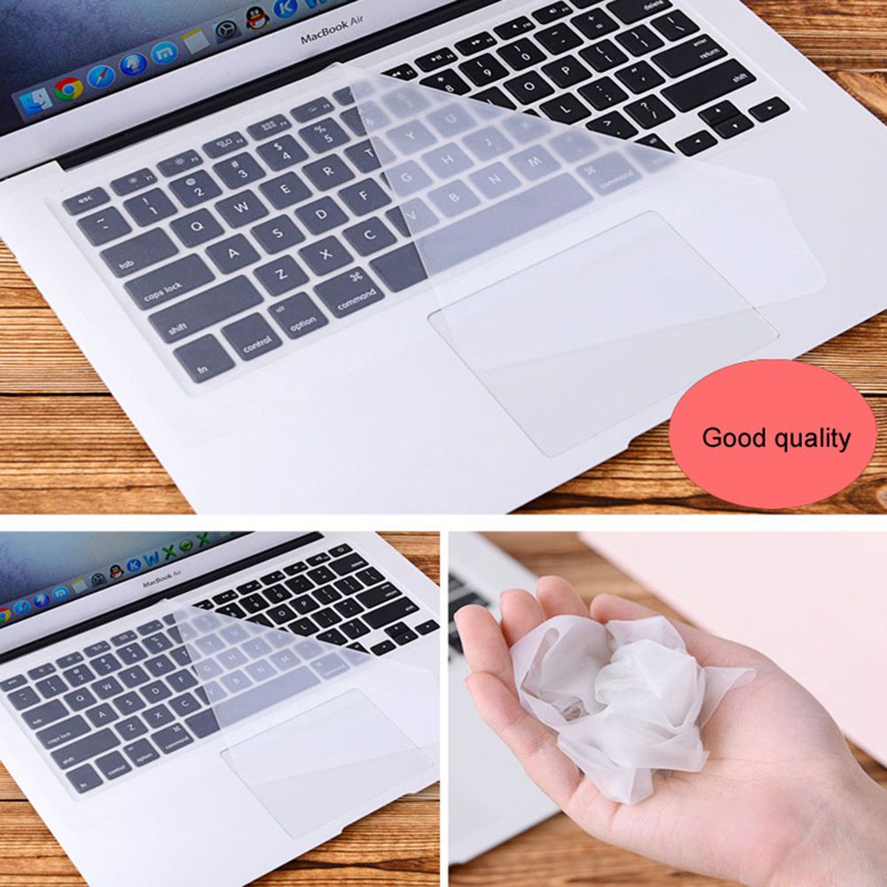 Universelle Laptop-Tastaturabdeckung, staubdicht, wasserdicht, Silikon-Tastaturfolie, transparent, für 12–17 Zoll Notebook-Computer, Tastaturschutz