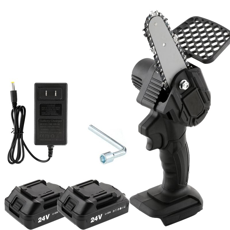 550W Electric Pruning Saw Chainsaw Portable Lithium Battery Rechargeable Cordless Electric Chain Saws Woodworking Cutter Logging