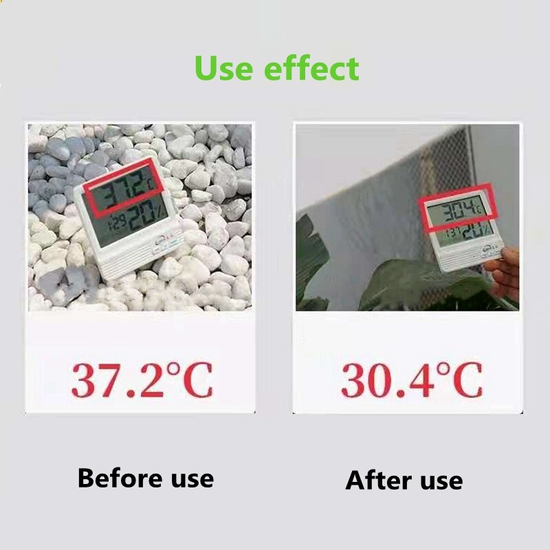 6 Pin Sun Shading Rate 80% Anti-UV HDPE Silver Gray Sun Shading Net Balcony Garden Greenhouse Succulent Plant Swimming Pool