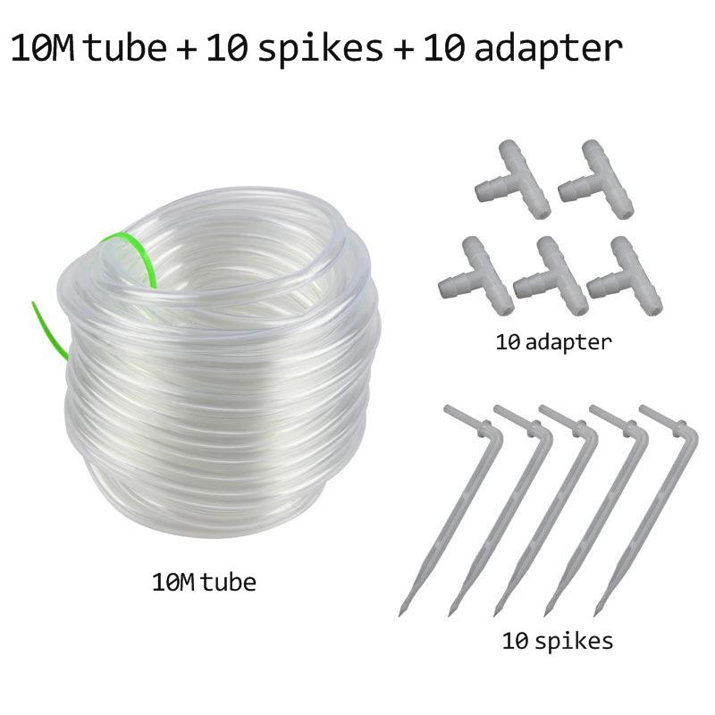 20M Automatic Watering Device Water Pipe Fitting Transparent Capillary Drip Irrigation Micro Spray Arrow Watering Capillary: 10m