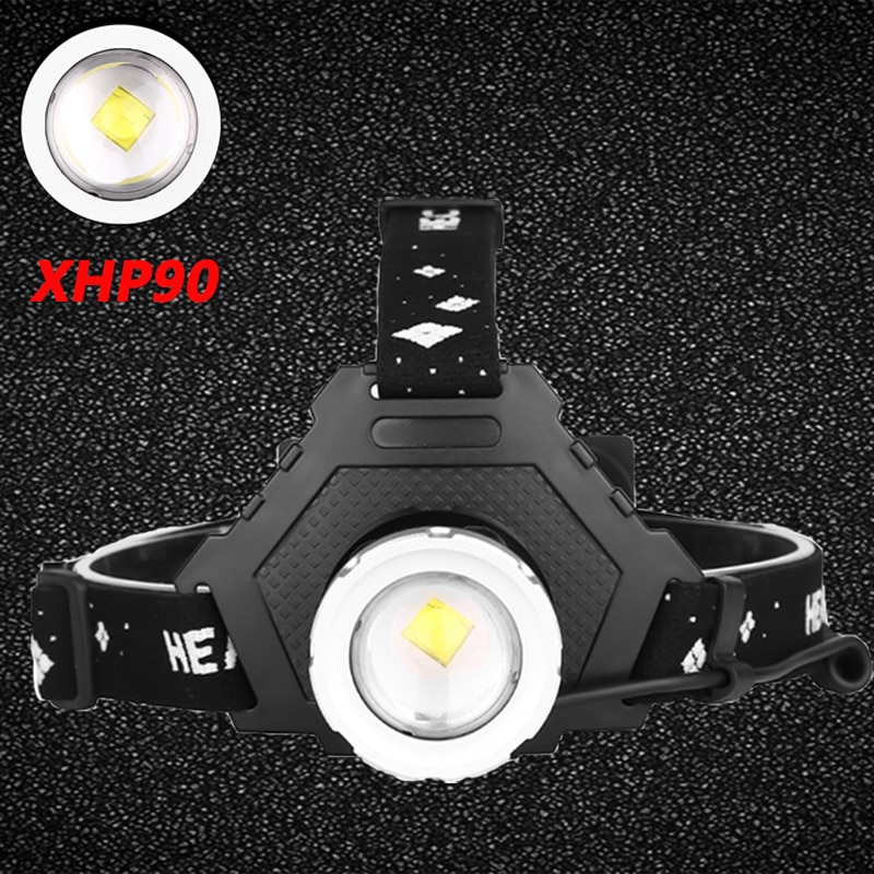 Z20 Most Powerful XHP90 LED Headlight headlamp Head Lamp Power Flashlight headlight 18650 battery Best For Camping fishing