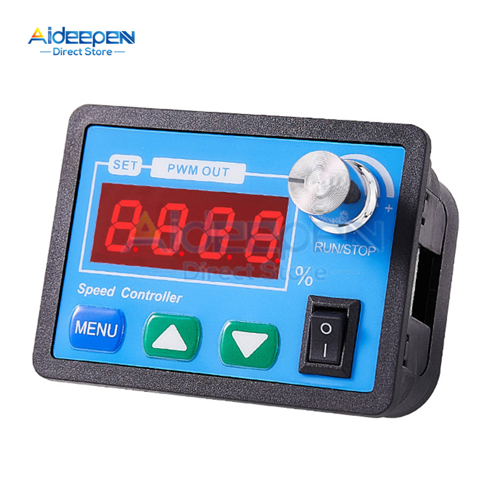 Contrôleur De Vitesse Moteur DC 10-55V 60A PWM 0-100% LED Numérique - Réglable CW CCW
