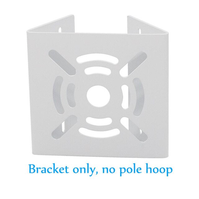 CCTV Camera Mounting Bracket Metal Video Surveillance Security Camera Mounts Pole Mount Bracket Hold Column Camera Support Stent: Bracket only no hoop