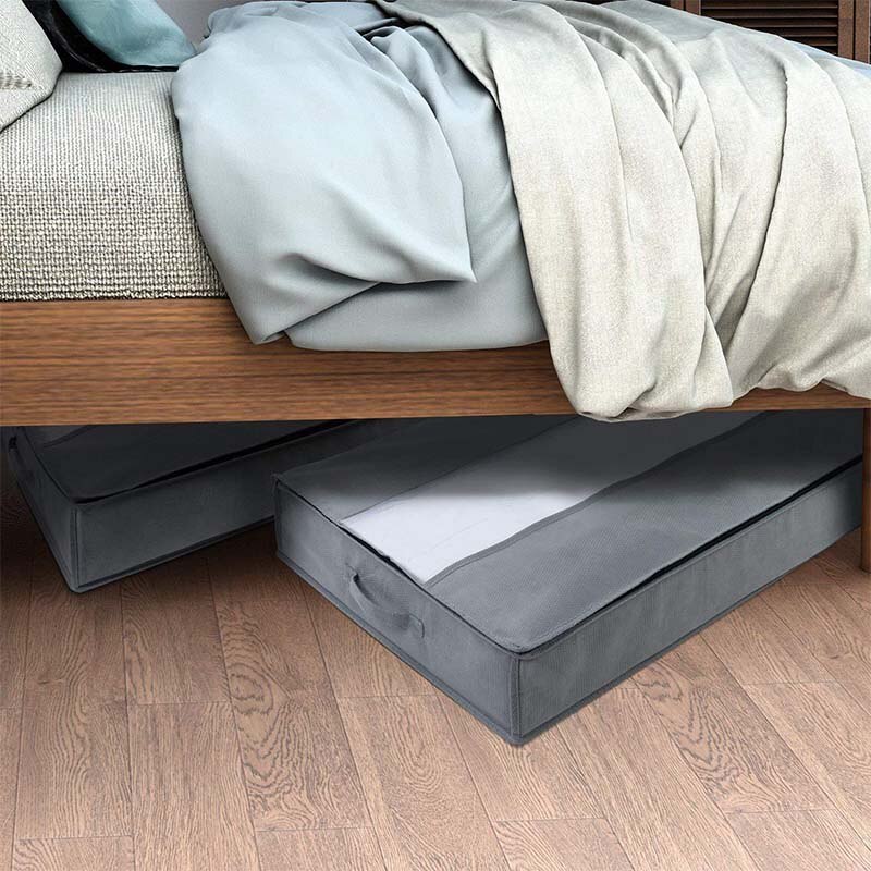 Conteneur de couette multifonction 1 pièce, Anti-poussière, Non-tissé sous le lit, organisateur de vêtements, boîte de rangement à domicile