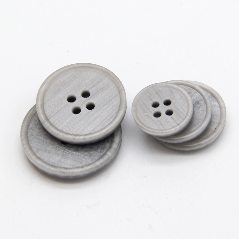 HENGC 15/18/20/23/25mm 4 agujeros botones grandes de resina para ropa abrigo traje chaqueta accesorios de costura de manualidades DIY: 3 # / Latón envejecido