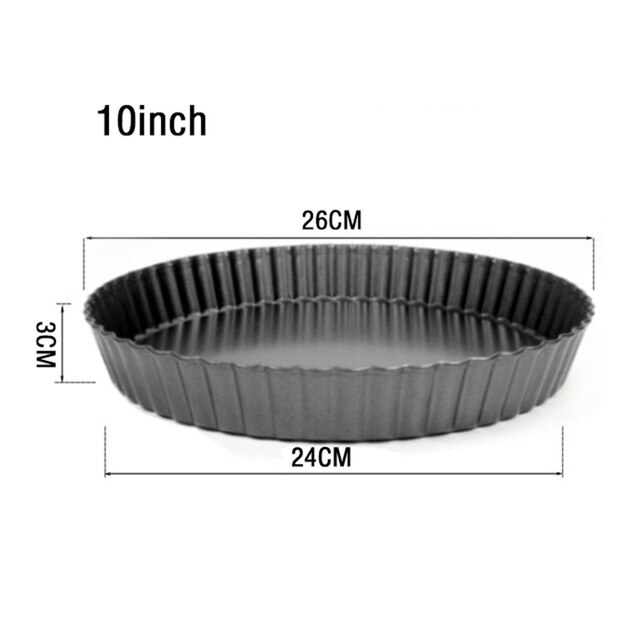 4/6/8/10 Inch Flan Pan Molds Non-stick Tart Quiche... – Grandado